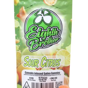 Sour Citrus Gummies 10 Pack - 100mg